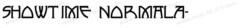 Showtime NormalA字体转换